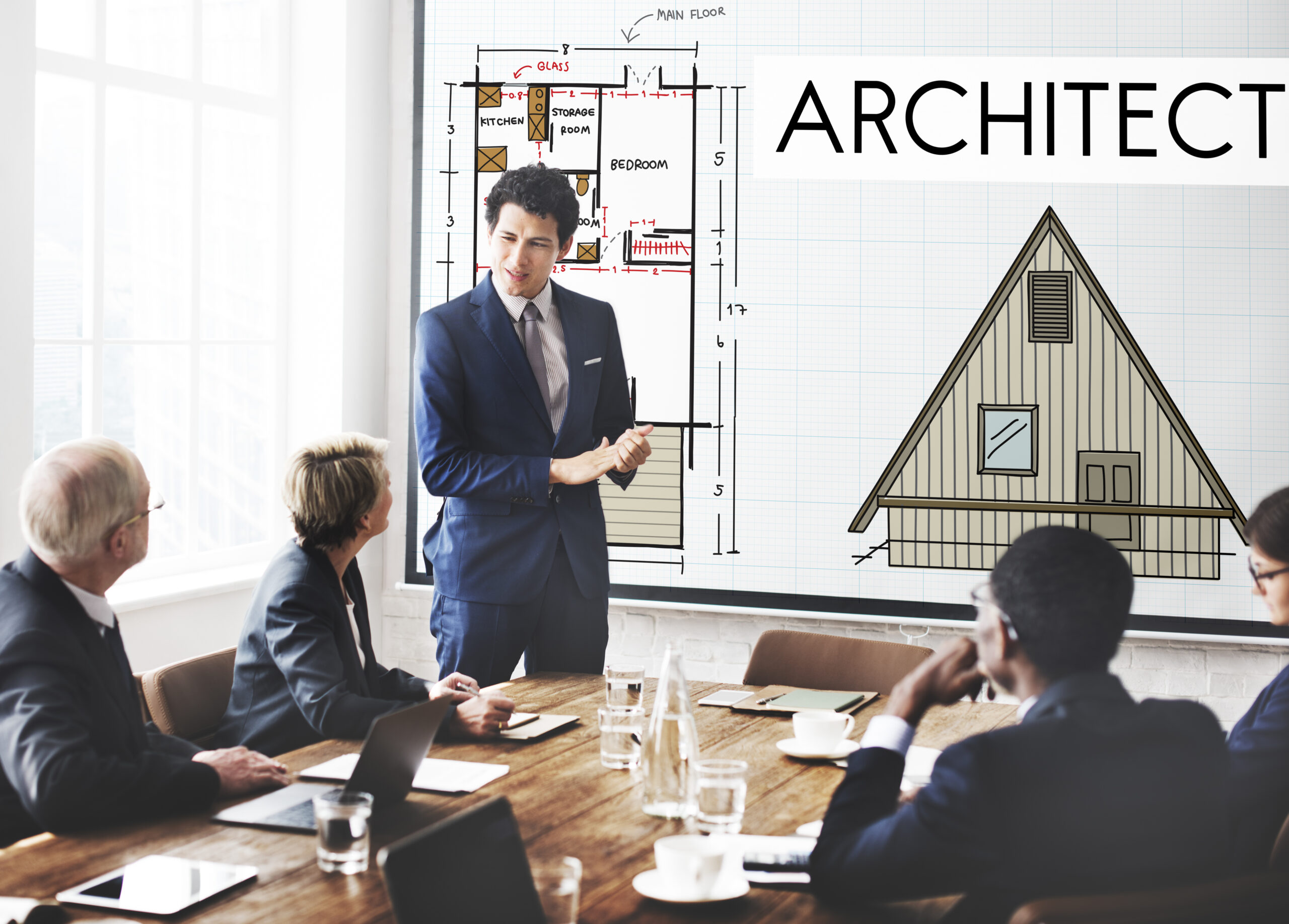 Architect Architecture Design Infrastructure Construction Concep